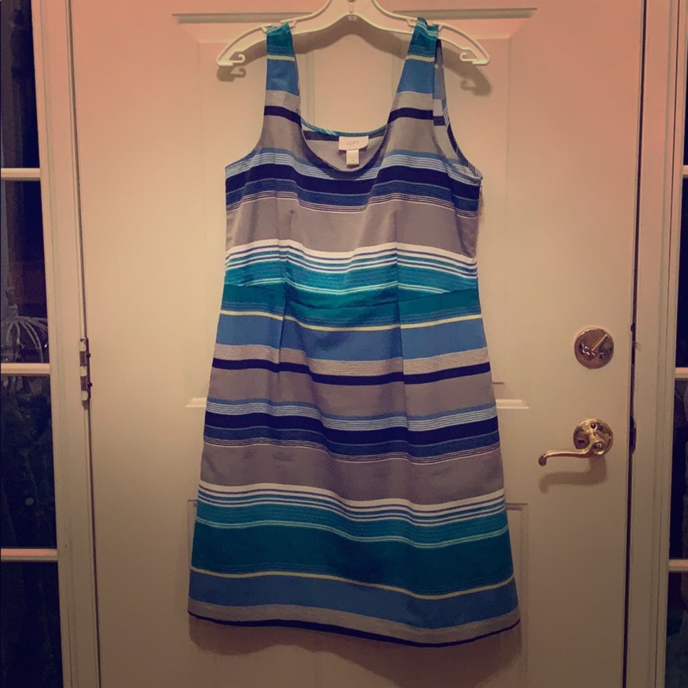 Classic striped sheath dress